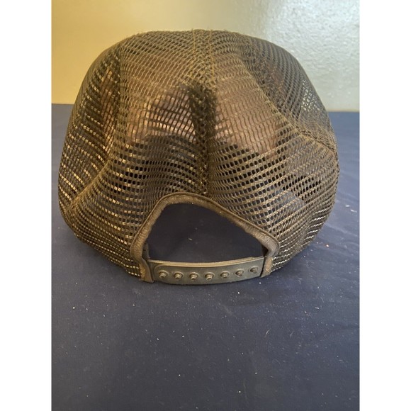 Vintage Allegheny Commuter Hat Cap Tan/Brown Trucker Snapback - Picture 5 of 6